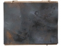 Suggestioni, ferro corroso e smalto su tavola, 66x53, 2005