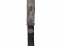 Stele n°3, ferro corroso su legno, 198x18, 2007