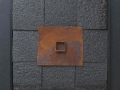 Le possibilità della materia, ferro corroso, materiale sintetico su tavola, 50x50, 2010