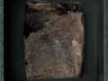 Transito verso il mistero, ferro combusto in scatola di legno, 36x29, 2007