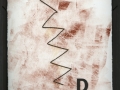 Senza titolo, 2016, grafica e ferro combusto inseriti in scatola di legno, 30x40