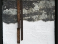 Senza titolo, 2016, grafica e ferro combusto inseriti in scatola di legno, 30x40