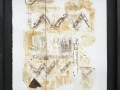 Senza titolo, 2016, grafica e ferro combusto inseriti in scatola di legno, 30x40