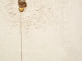 Confini come punto d'incontro, tecnica mista su tavola, spago e sasso, 100x80, 2011