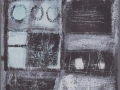 Geometria dell'anima, 1995, tecnica mista su legno, 70x100