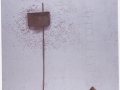 Il mormorio del silenzio, 2009, tecnica mista su legno, 80x93