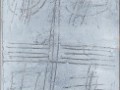 Scritture, 174x35, tecnica mista, ferro su tavola, 2018
