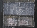 Graffiti 2, tecnica mista su tavola, 60x50, 2004