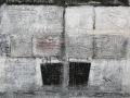 Nello spazio e nel tempo, 70x70, tecnica mista su tavola, 2015