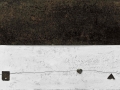 Riflessioni 2, tecnica mista su tavola e ferro, 115x68, 2007