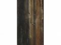 I confini del termpo, 110x33, ferro combusto su tavola, 2017