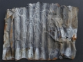 Armonie 1, 2016, ferro combusto su tavola, 80x99