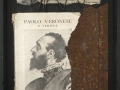 Senza titolo, 2016, ferro combusto e libro, inseriti in scatola di legno, 30x40