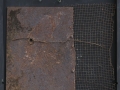 Senza titolo, 2015, ferro combusto inserito in scatola di legno, 30x40