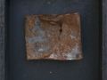 Senza titolo, 2015, ferro combusto inserito in scatola di legno, 30x40