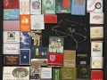 In viaggio…, 2016, scatole di fiammiferi e occhiali inseriti in scatola di legno, 30x40
