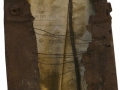Echi della memoria, 2015, ferro, spartito, spago, 32x35