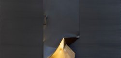 Presenza, 100x80, ferro, smalto, su tavola, 2020
