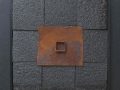 Le possibilità della materia, ferro corroso, materiale sintetico su tavola, 50x50, 2010