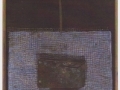 Oltre le forme, 2003, ferro corroso carta a mano su tavola, 141x37