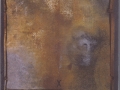 Pagina segreta, 2002, ferro corroso con copertura in plexiglas, 80x87