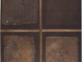 Simbiosi, 2006, ferro corroso su tavola, 100x120