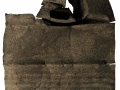 100 e + vite, combustione su ferro, 100x80, 2007