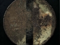 Segni affioranti, ferro su tavola, 70x70, 2006