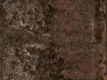 Corrosioni, ferro combusto su tavola, 140x20, 2006