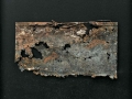 L'essenza della materia, ferro combusto su tavola, 50x50, 2008